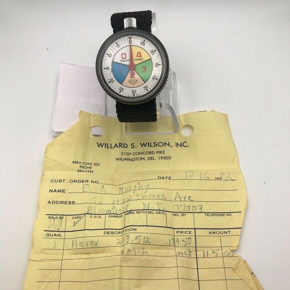 Heuer Men's 1980's Vintage Yacht Timer Classic Timepiece Boating Sporting - Picture 6 of 11